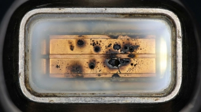 Предупреждение о грязном стекле лазера