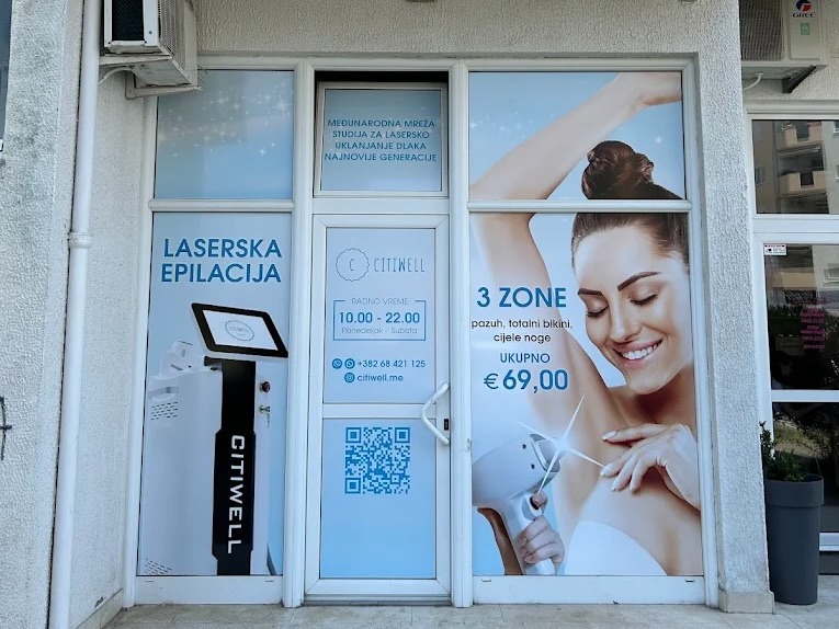 Enterijer salona za lasersku epilaciju u Baru