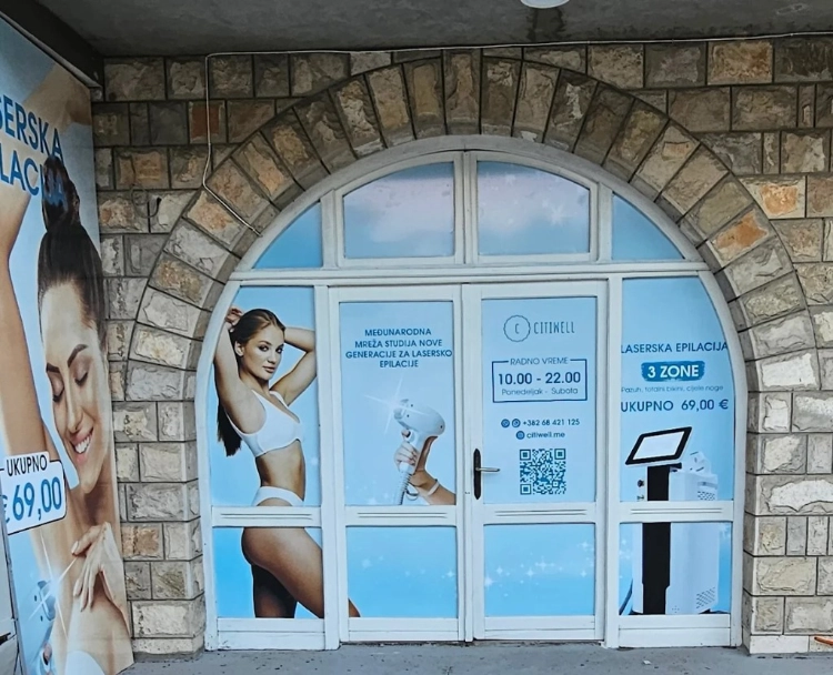 Enterijer salona za lasersku epilaciju u Herceg Novom