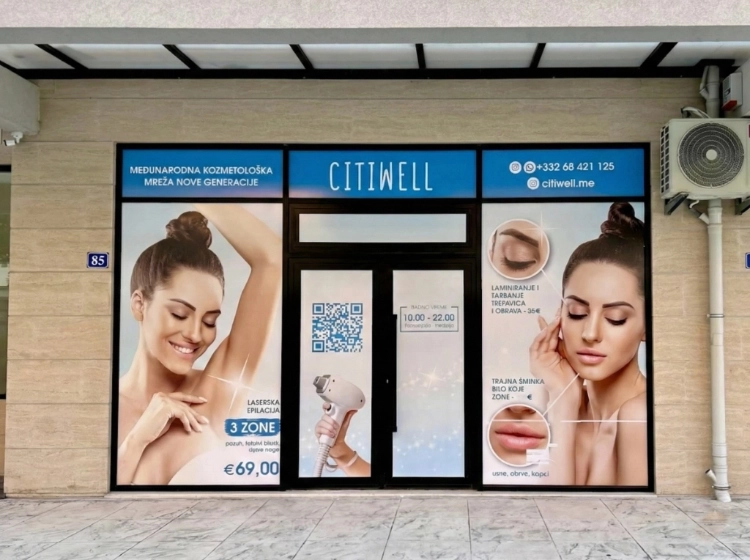 Enterijer salona za lasersku epilaciju u Podgorici (Central Point)