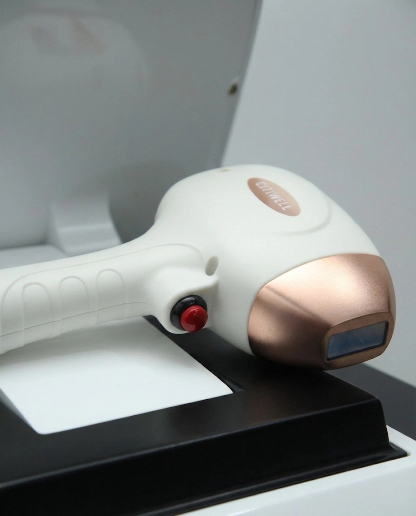 Complete Citiwell laser handpiece on a clean prepared surface