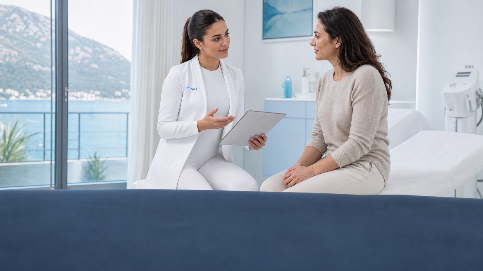 A Citiwell specialist consulting a client